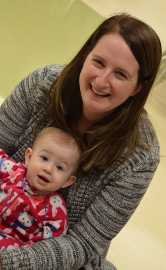 Mother and child at parents as teachers activity night. Mother and child at parents as teachers activity night.